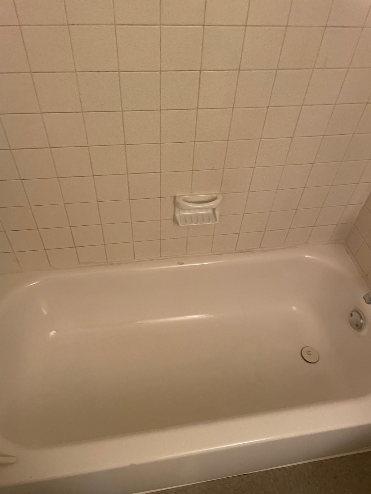 Bathtub after cleaning